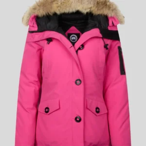 Kids Canada Goose Expedition down jacket.