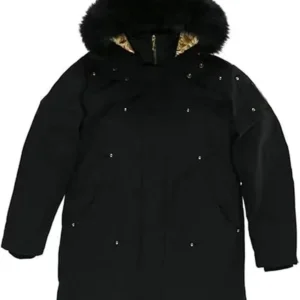 Moose Knuckles gold winter down jacket.