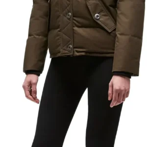 Moose Knuckles winter down jacket. Warm style.