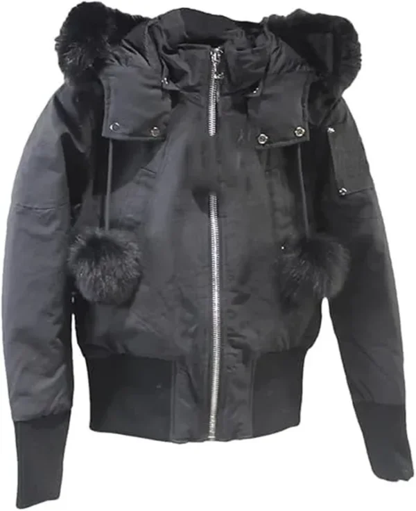 Red Moose Knuckles women's winter down jacket.