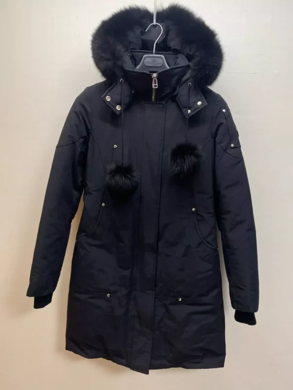 Women's Moose Knuckles winter down jacket.
