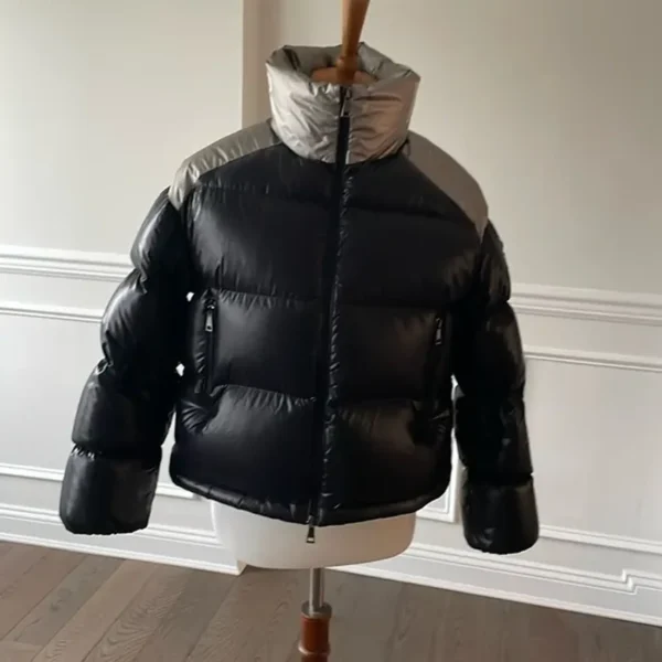 Moncler white down winter jacket.